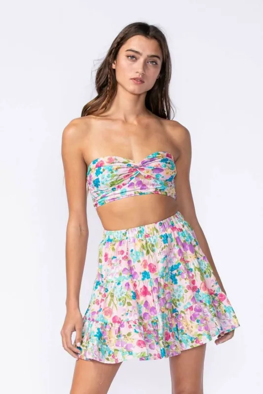 Rebecca Lavender Floral Two Piece Dress Set sold by Boho Pink