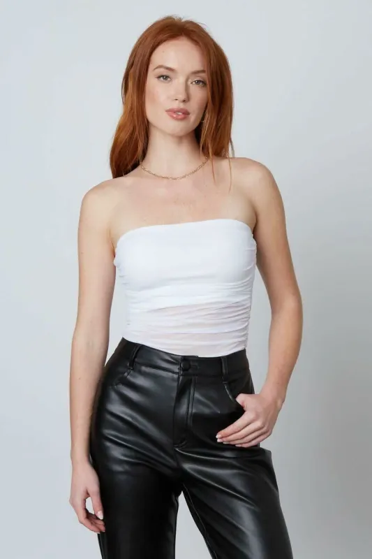 What It Takes White Sheer Tube Top sold by Boho Pink