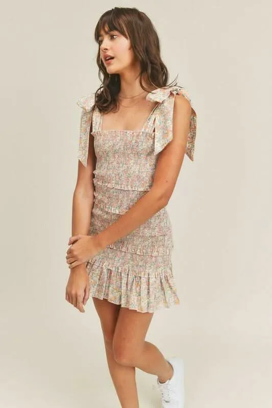 Brooke Pink Floral Print Dress sold by Boho Pink product image thumbnail 4