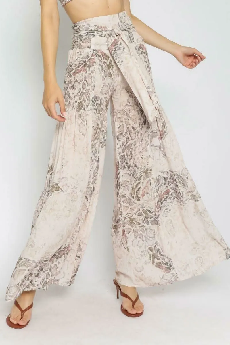 By The Shore Taupe Snake Two-Piece Jumpsuit sold by Boho Pink product image thumbnail 3