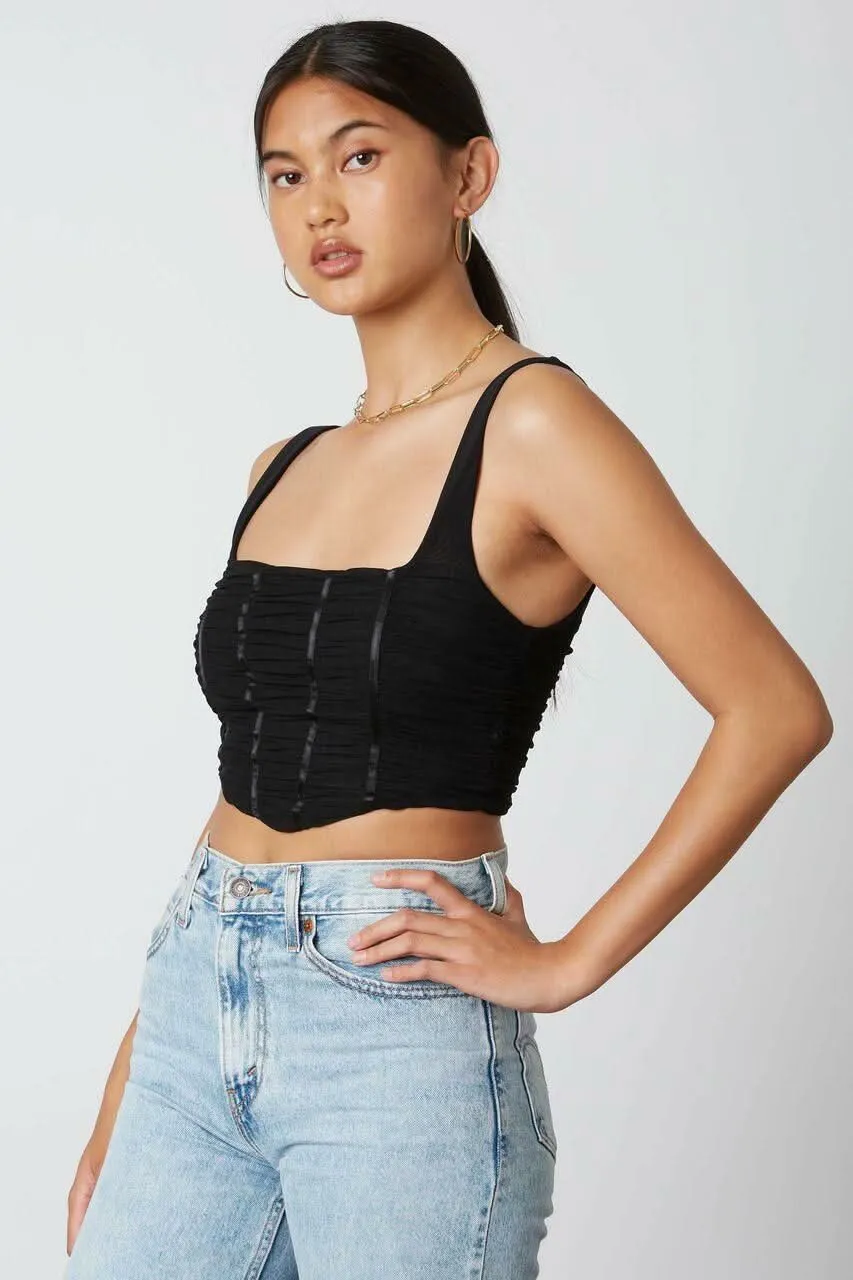 Raya Black Tank Crop Top sold by Boho Pink product image thumbnail 2