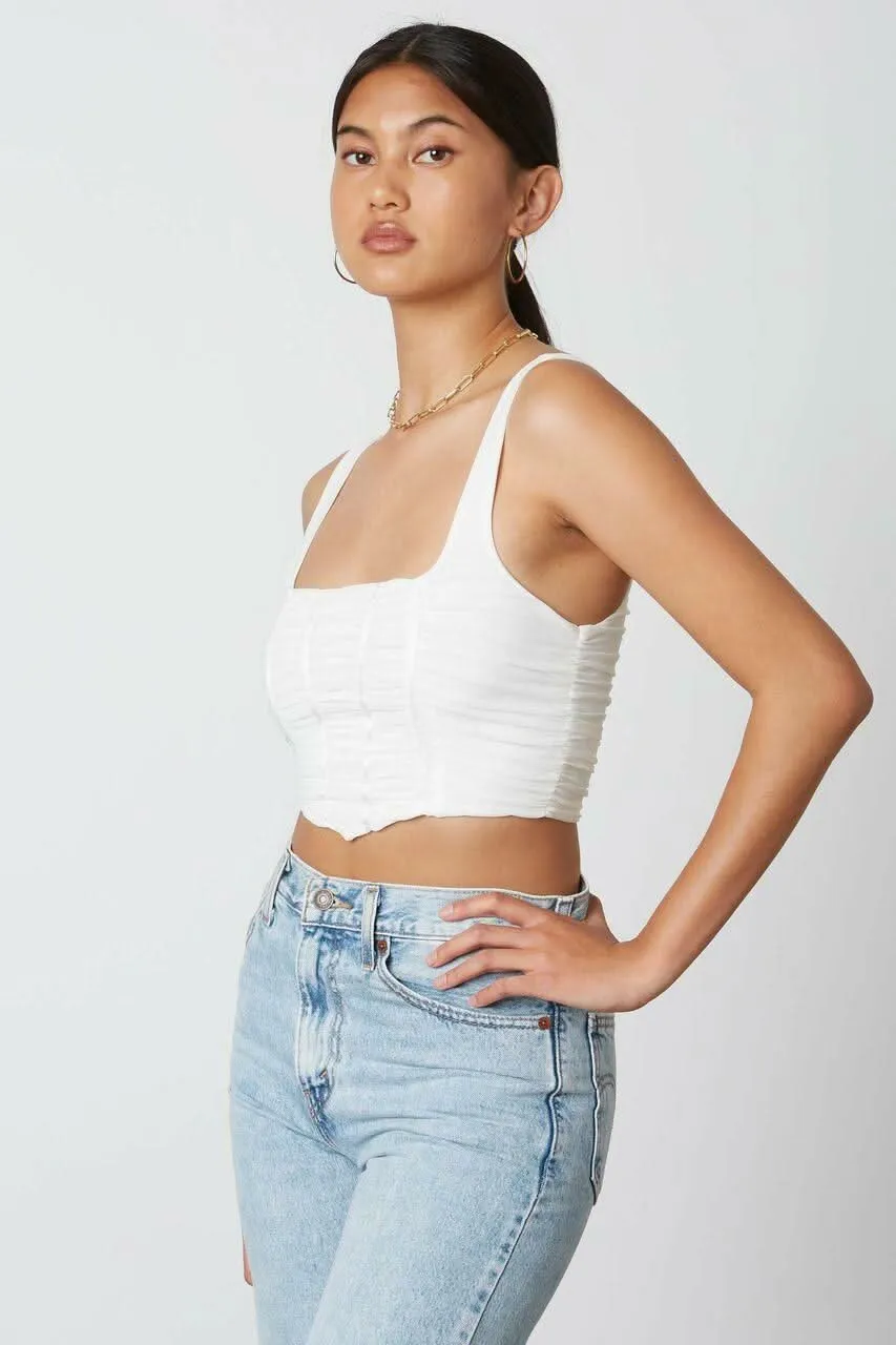Raya White Tank Crop Top sold by Boho Pink product image thumbnail 2