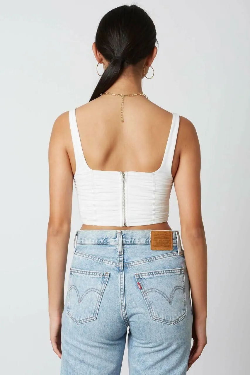 Raya White Tank Crop Top sold by Boho Pink product image thumbnail 3