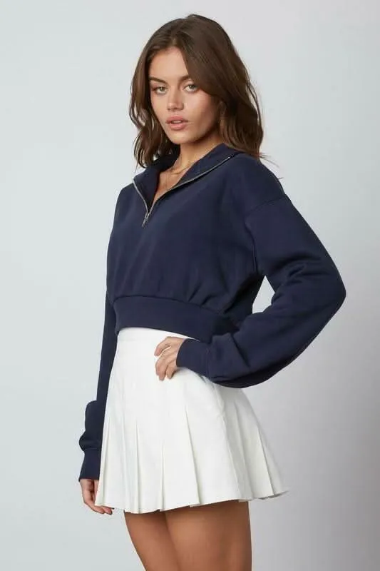 Varsity White Pleated Skort sold by Boho Pink product image thumbnail 3