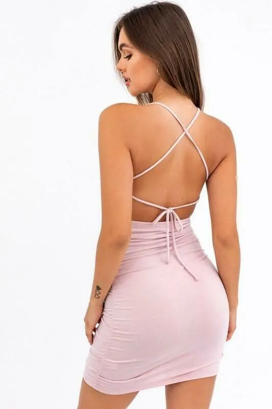 What A Feeling Mauve Bodycon Dress sold by Boho Pink product image thumbnail 2
