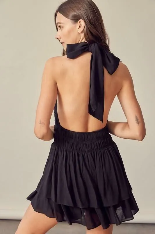 Tracie Black Halter Romper sold by Boho Pink product image thumbnail 2