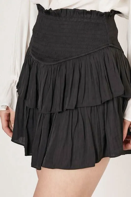 Monaco Black Ruffled Skort sold by Boho Pink product image thumbnail 2