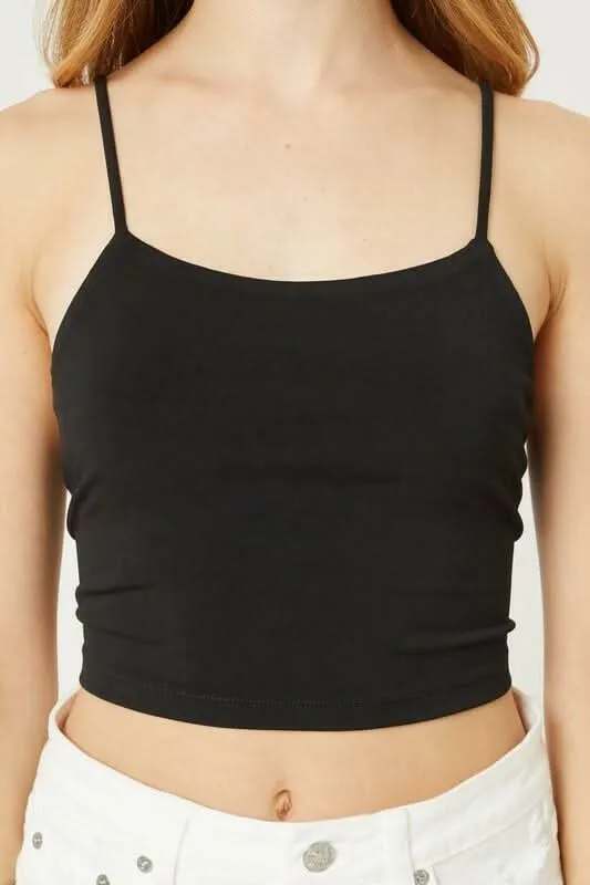 Antonia Black Backless Cami Crop Top sold by Boho Pink product image thumbnail 4