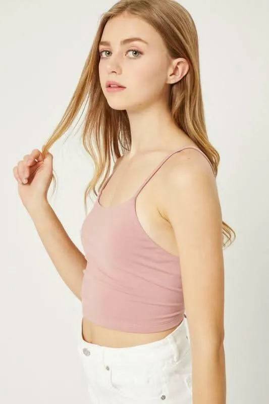 Antonia Mauve Pink Backless Cami Crop Top sold by Boho Pink product image thumbnail 4