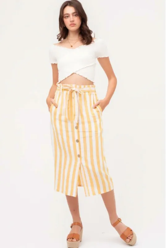 Boardwalk White Smocked Crop Top sold by Boho Pink