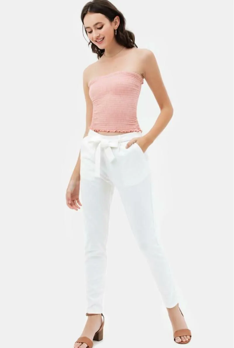 Kiss The Sun Blush Smocked Tube Top sold by Boho Pink product image thumbnail 2