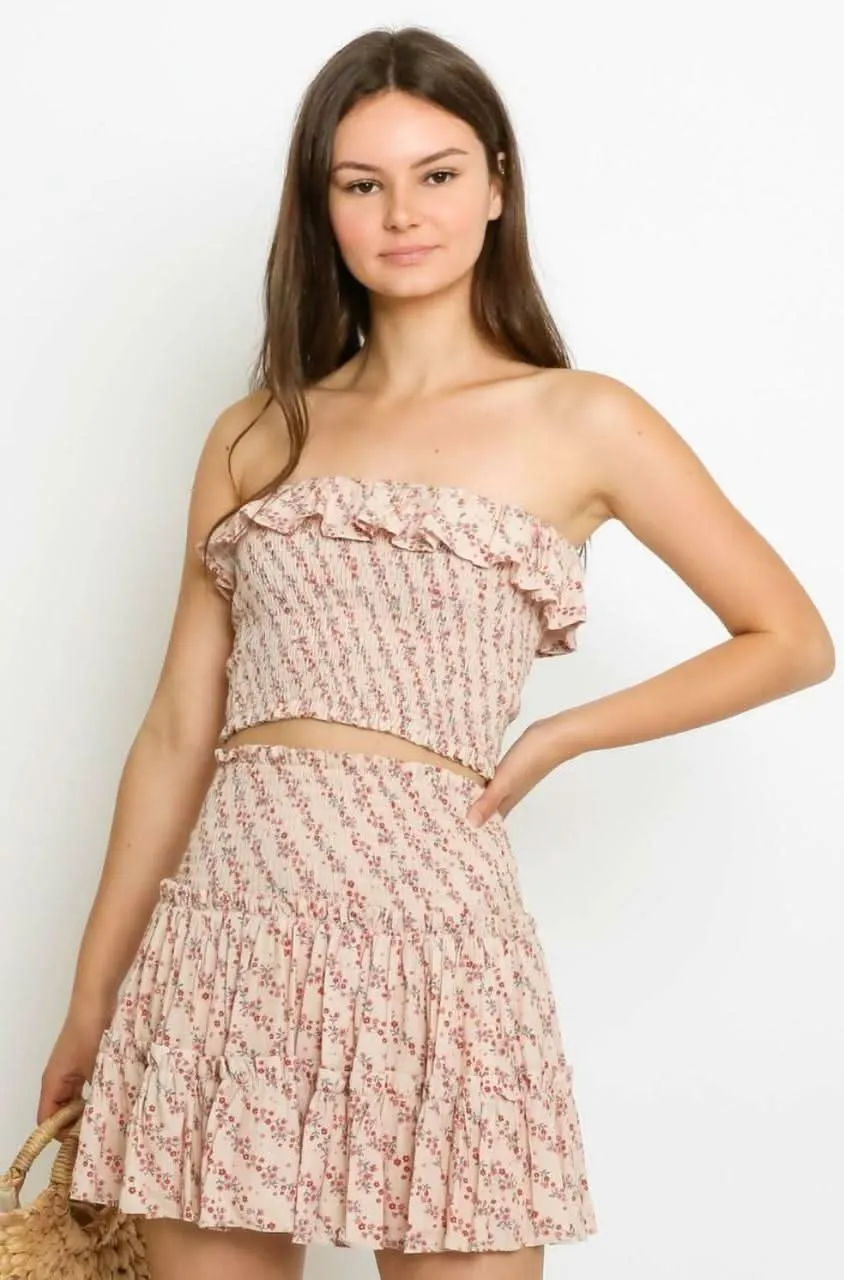 Take Me With You Blush Floral Two-Piece Dress sold by Boho Pink