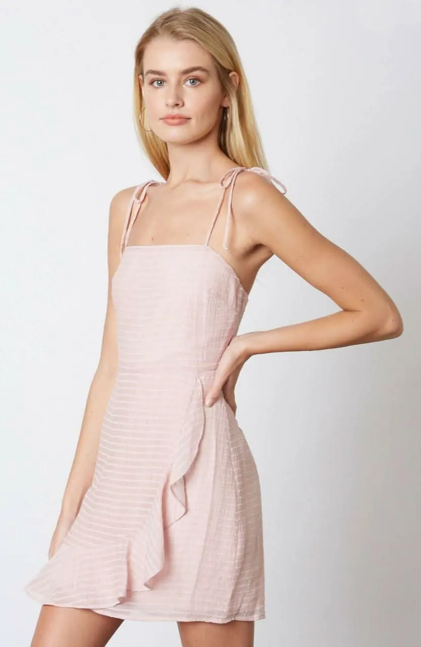 Ellie Pink Ruffled Cami Mini Dress sold by Boho Pink