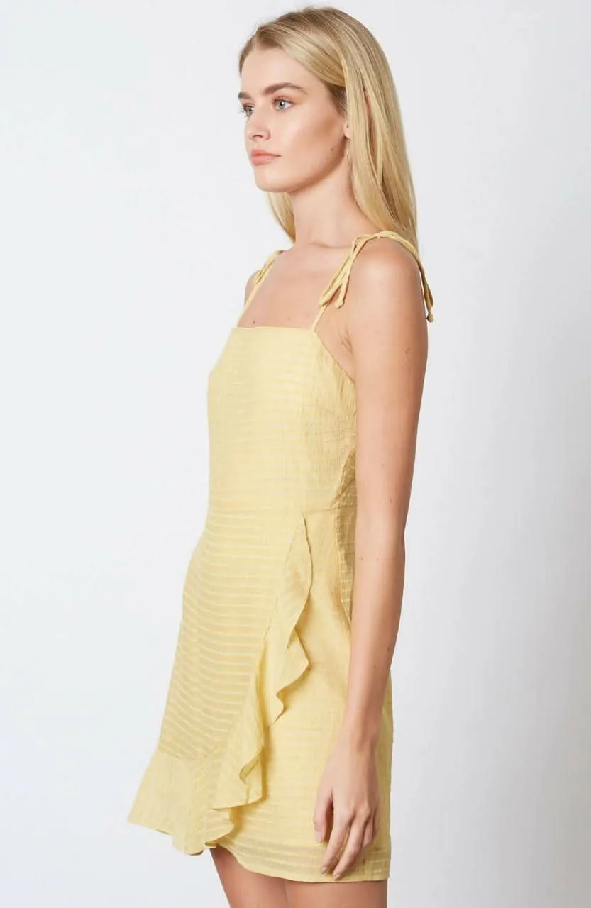 Ellie Yellow Ruffled Cami Mini Dress sold by Boho Pink product image thumbnail 3