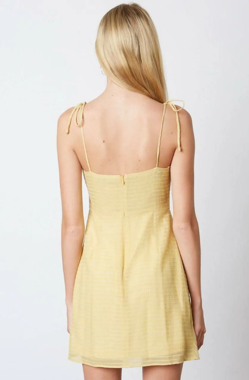 Ellie Yellow Ruffled Cami Mini Dress sold by Boho Pink product image thumbnail 2