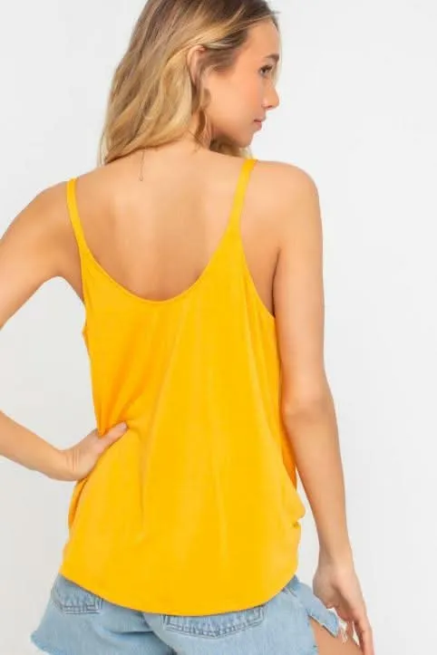 Endless Possibilities Yellow Surplice Wrap Tank Top sold by Boho Pink product image thumbnail 2