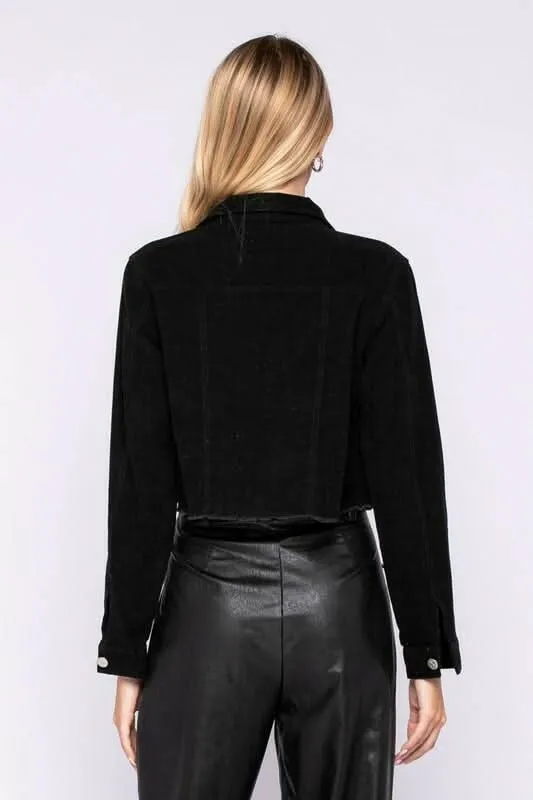 Jane Black Corduroy Cropped Jacket sold by Boho Pink product image thumbnail 3