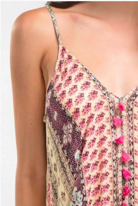 Sun Kissed Pink Paisley Print Maxi Dress sold by Boho Pink product image thumbnail 3