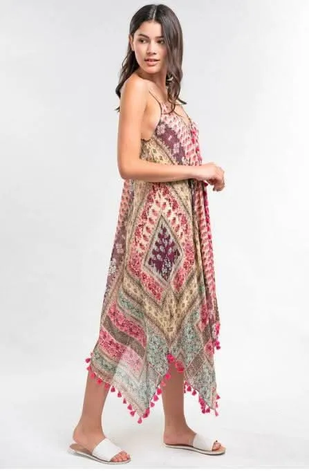 Sun Kissed Pink Paisley Print Maxi Dress sold by Boho Pink product image thumbnail 2