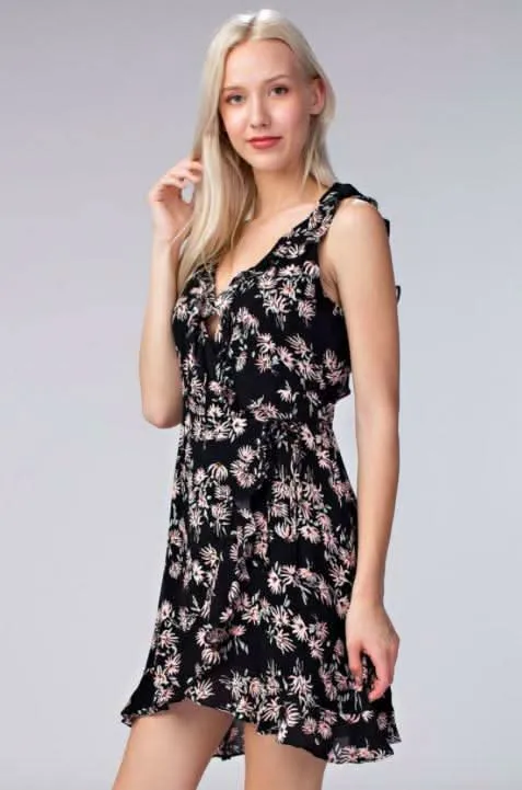 Garden Party Floral Print Ruffle Dress sold by Boho Pink product image thumbnail 4