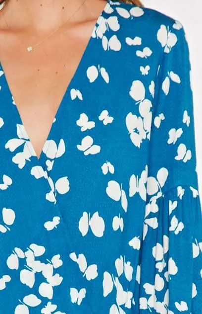 Pieris Butterfly Ocean Blue Top sold by Boho Pink product image thumbnail 2