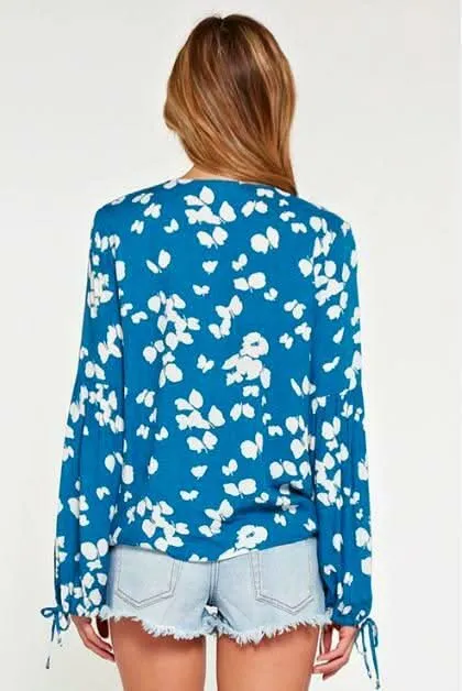 Pieris Butterfly Ocean Blue Top sold by Boho Pink product image thumbnail 3
