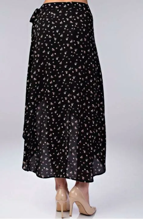 Becca Black Floral Two-Piece Midi Dress sold by Boho Pink product image thumbnail 4