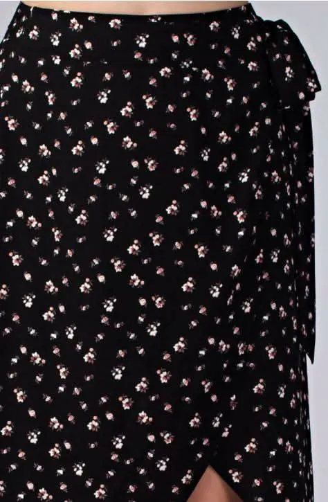 Becca Black Floral Two-Piece Midi Dress sold by Boho Pink product image thumbnail 5