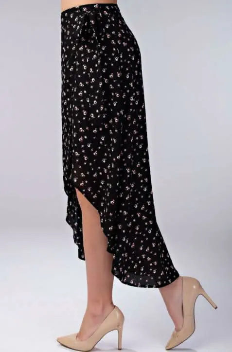 Becca Black Floral Two-Piece Midi Dress sold by Boho Pink product image thumbnail 2
