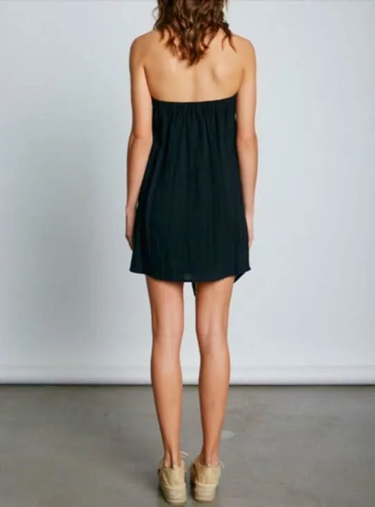 Ciara Black Strapless Coverup Dress sold by Boho Pink product image thumbnail 2