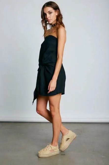 Ciara Black Strapless Coverup Dress sold by Boho Pink product image thumbnail 3