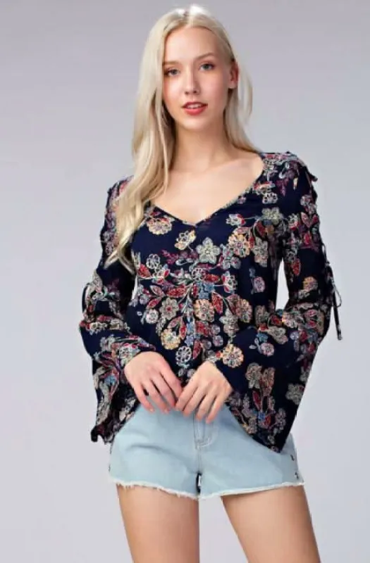 Lyla Bell Sleeve Top sold by Boho Pink