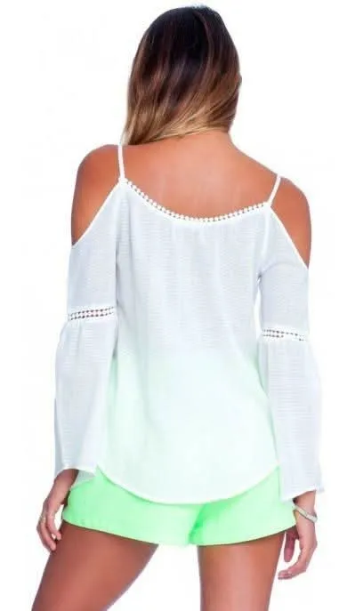Lush Follow The Leader Off White Cold-Shoulder Top sold by Boho Pink product image thumbnail 2