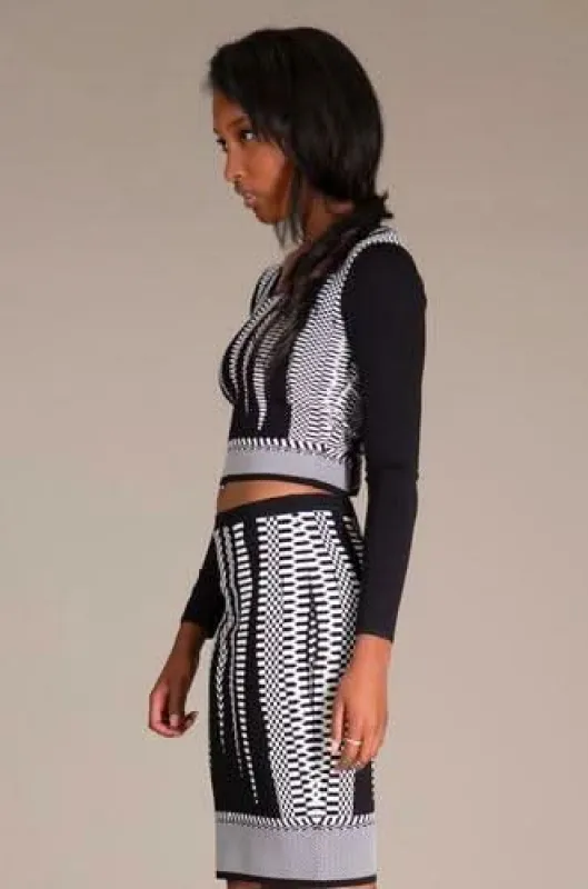 Zoe Jacquard Two Piece Sweater Dress sold by Boho Pink