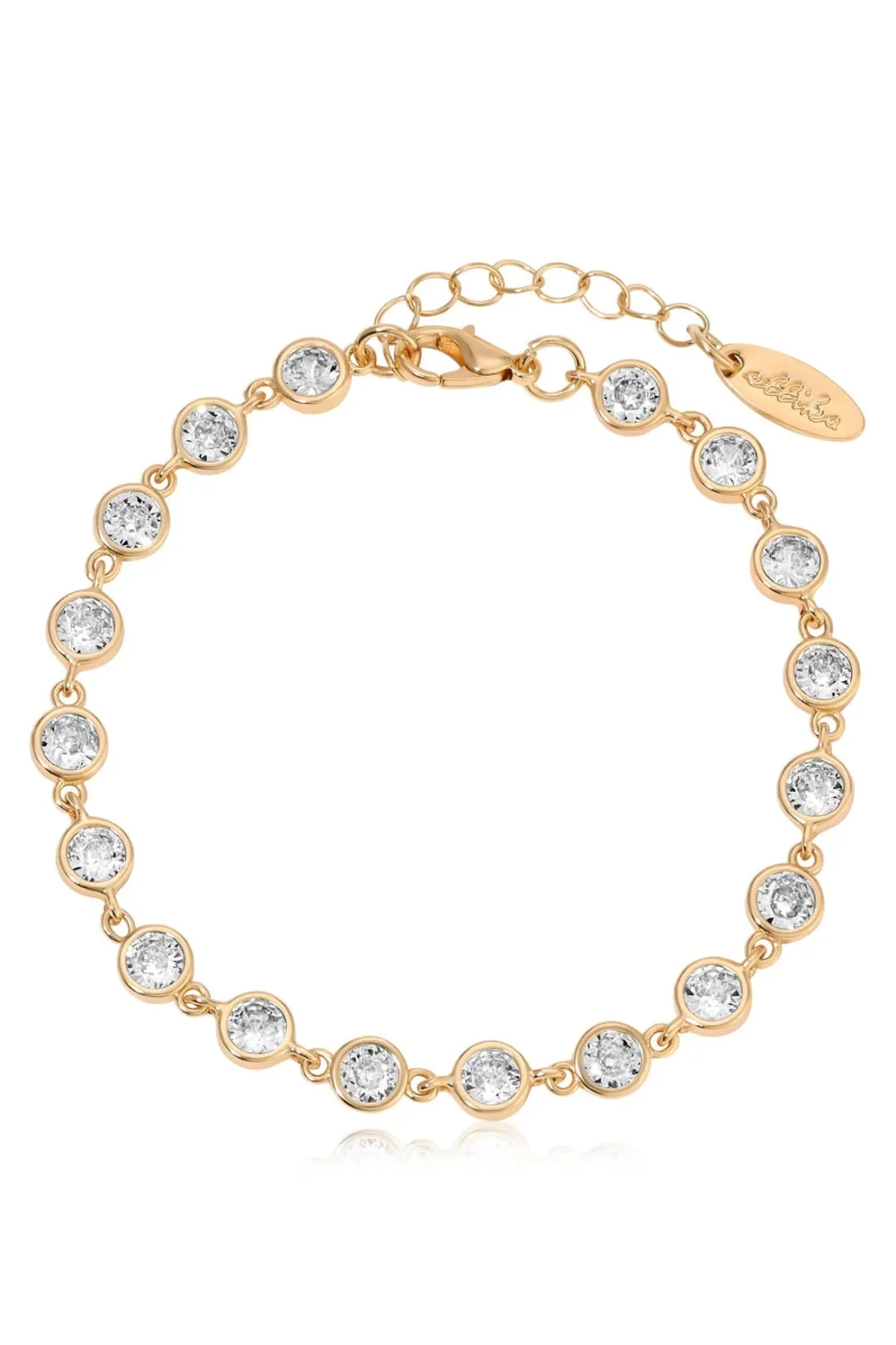 Ettika Everyday Gold Crystal Link Bracelet sold by Boho Pink product image thumbnail 2