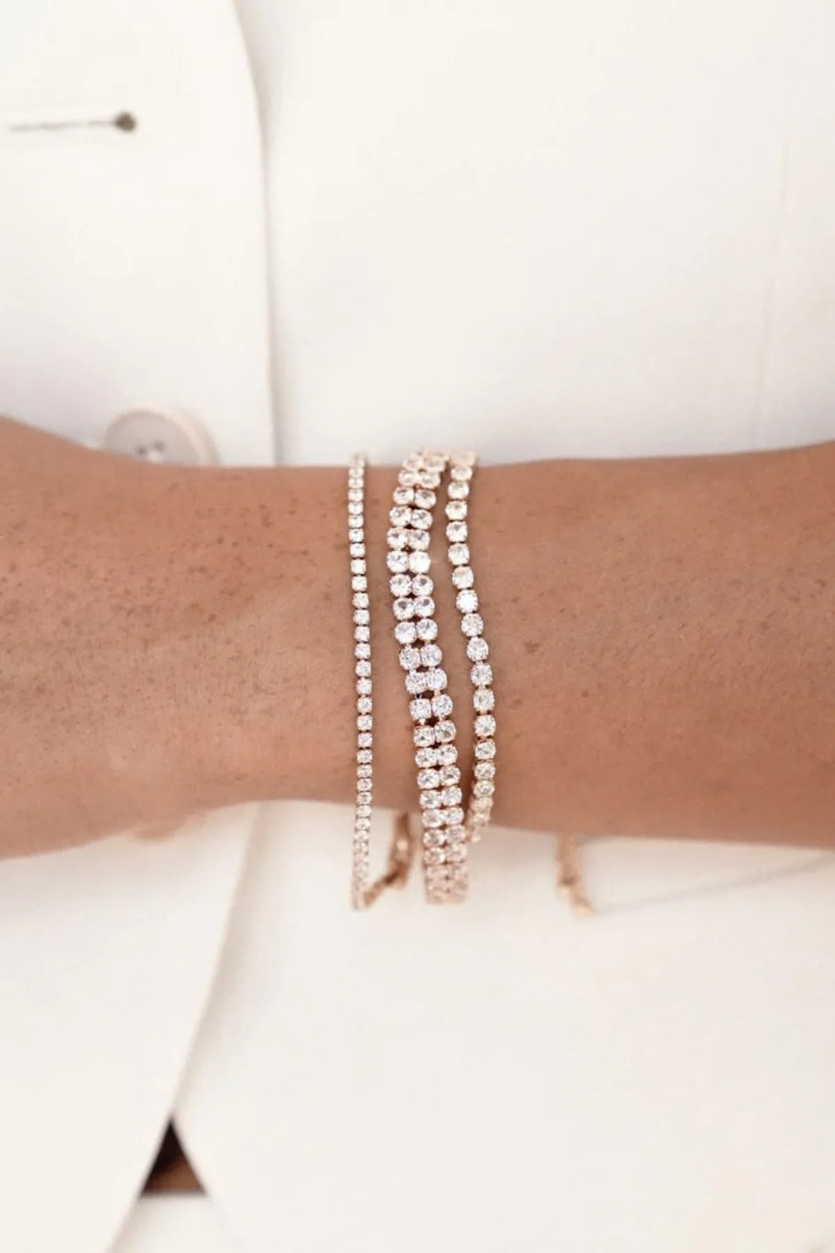 Ettika Adjustable Dainty Crystal Bracelet sold by Boho Pink product image thumbnail 3