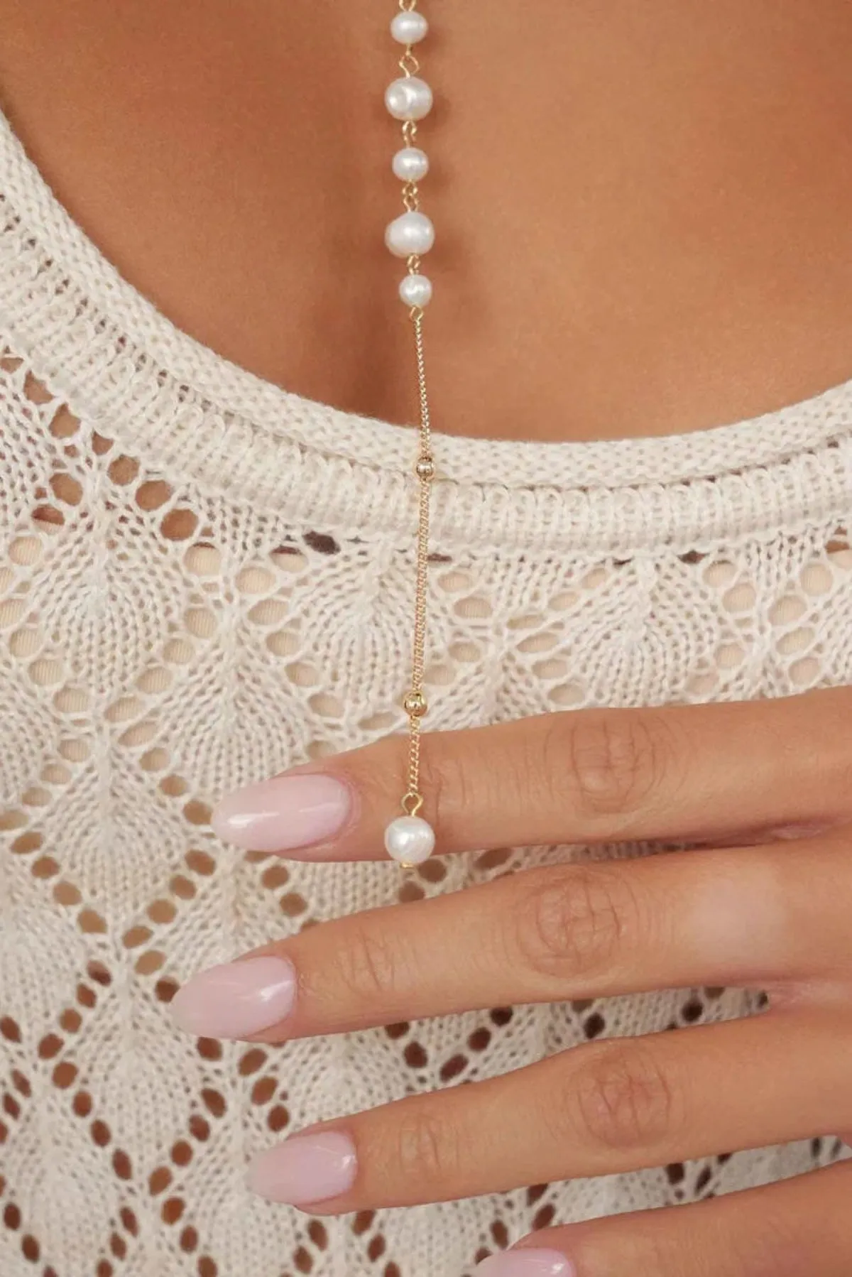 Ettika Coastal Pearl Lariat Necklace sold by Boho Pink product image thumbnail 5