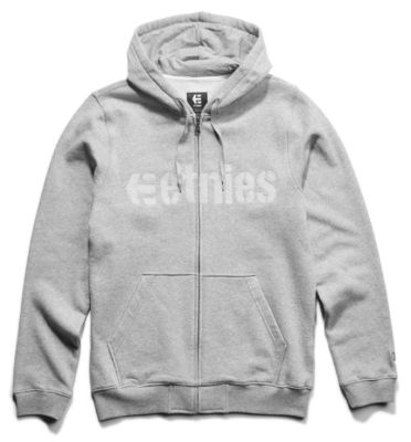 ETNIES Zip Hoody Sweatshirt E-LOCK GREY/HEATHER sold by TGM Skateboards