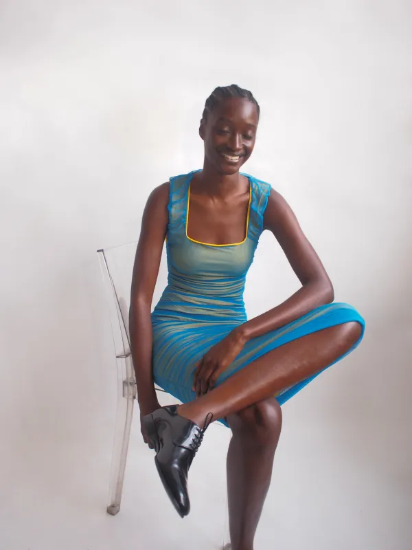 Double Mesh Dress sold by FEBEN