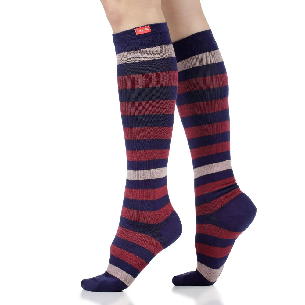 Thick Stripe (Merino Wool Compression Socks) sold by VIM & VIGR