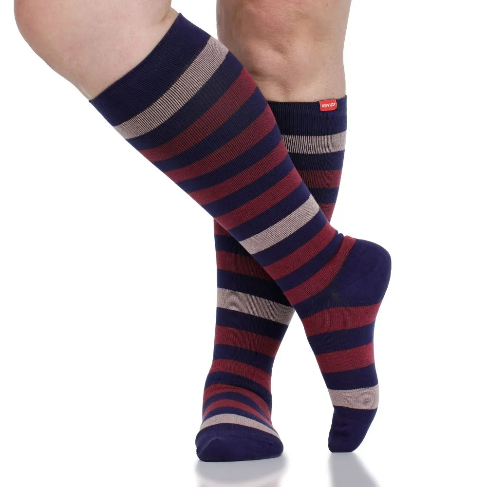 Thick Stripe (Merino Wool Compression Socks) sold by VIM & VIGR product image thumbnail 2