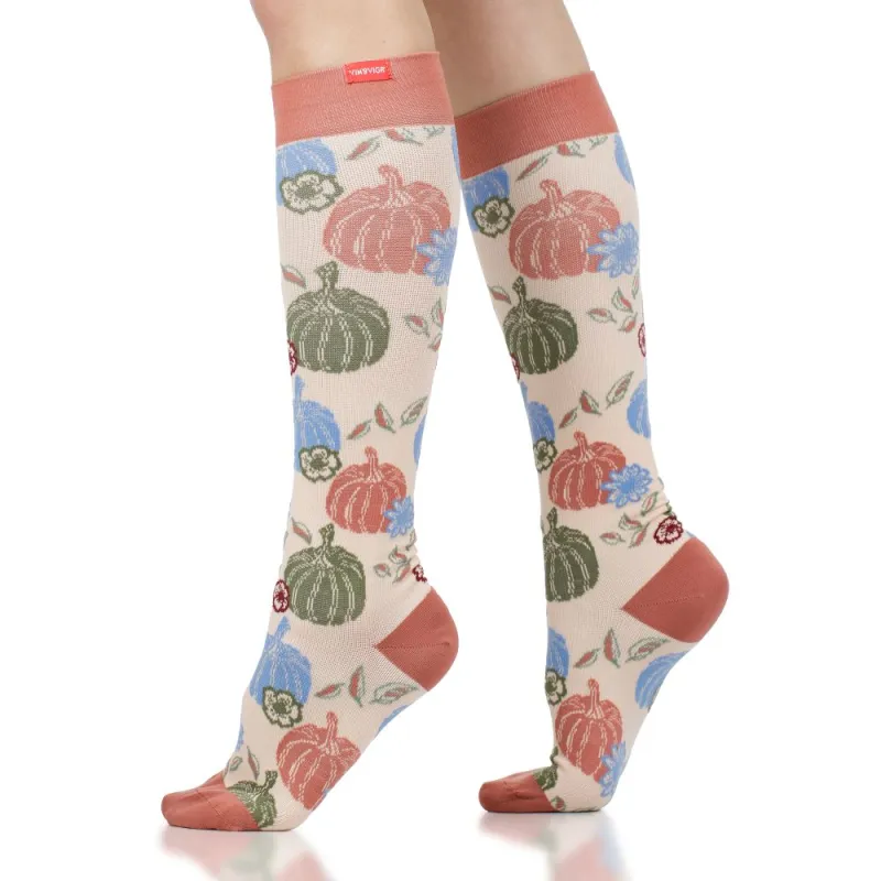 Fall Harvest (Nylon - Seamless Toe Compression Socks) sold by VIM & VIGR