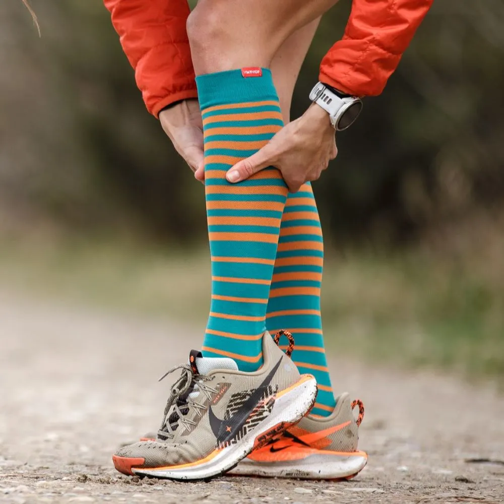 Falling Stripe (Nylon Compression Socks) sold by VIM & VIGR product image thumbnail 4