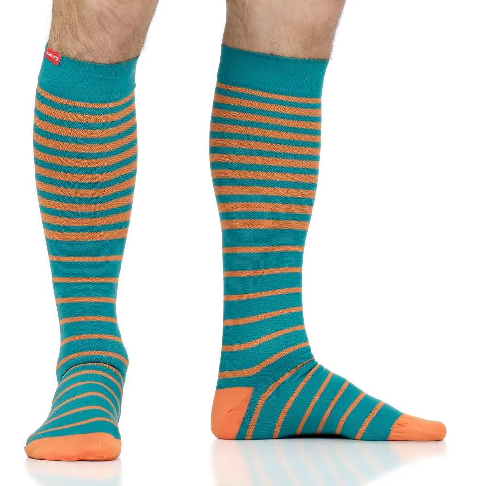 Falling Stripe (Nylon Compression Socks) sold by VIM & VIGR product image thumbnail 3