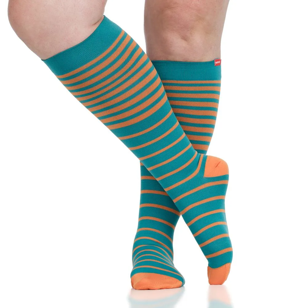 Falling Stripe (Nylon Compression Socks) sold by VIM & VIGR product image thumbnail 2