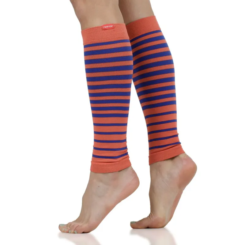 15-20 mmHg: Compression Leg Sleeves - Falling Stripe (Nylon) sold by VIM & VIGR