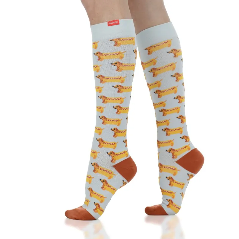 Hotdogs (Nylon - Seamless Toe Compression Socks) sold by VIM & VIGR