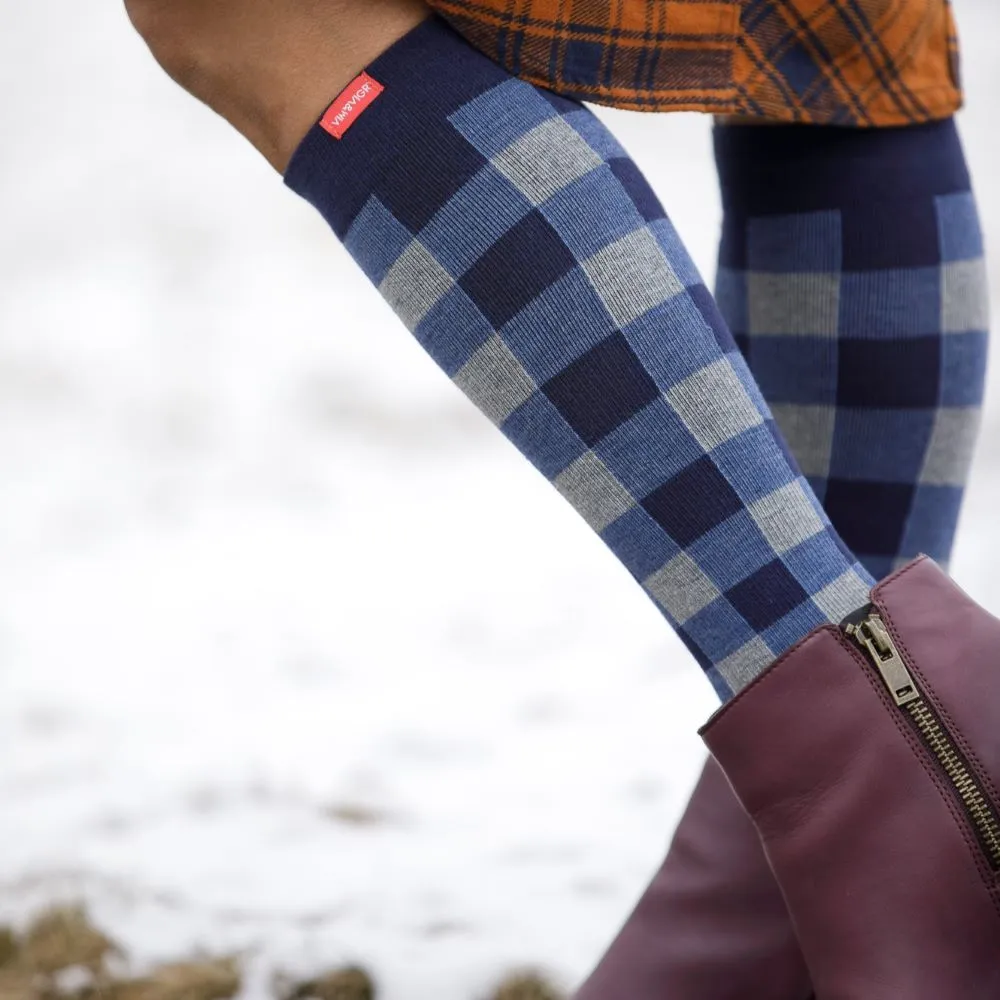 Montana Plaid (Cotton Compression Socks) sold by VIM & VIGR product image thumbnail 4