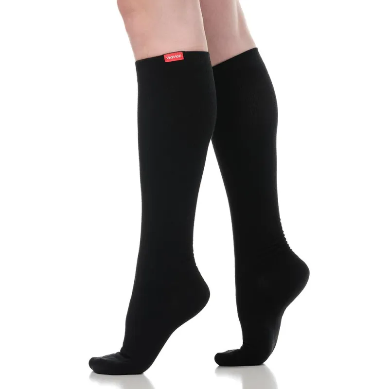 Solid Black (Cotton Compression Socks) sold by VIM & VIGR