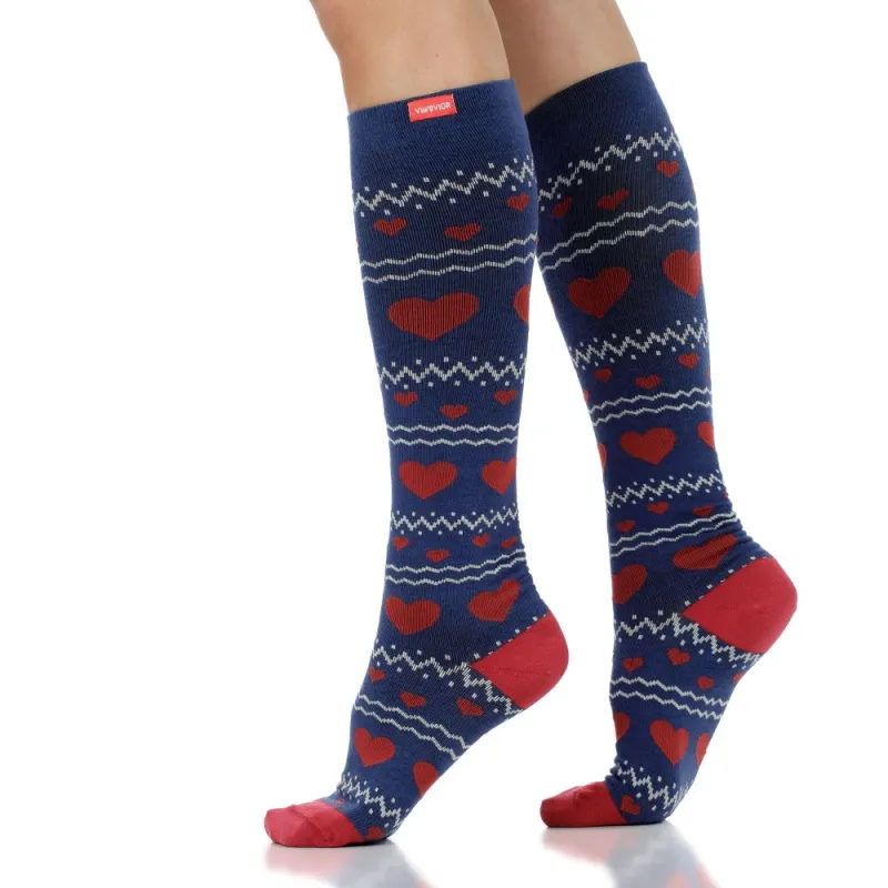 Sweetheart Stitch (Cotton Compression Socks) sold by VIM & VIGR
